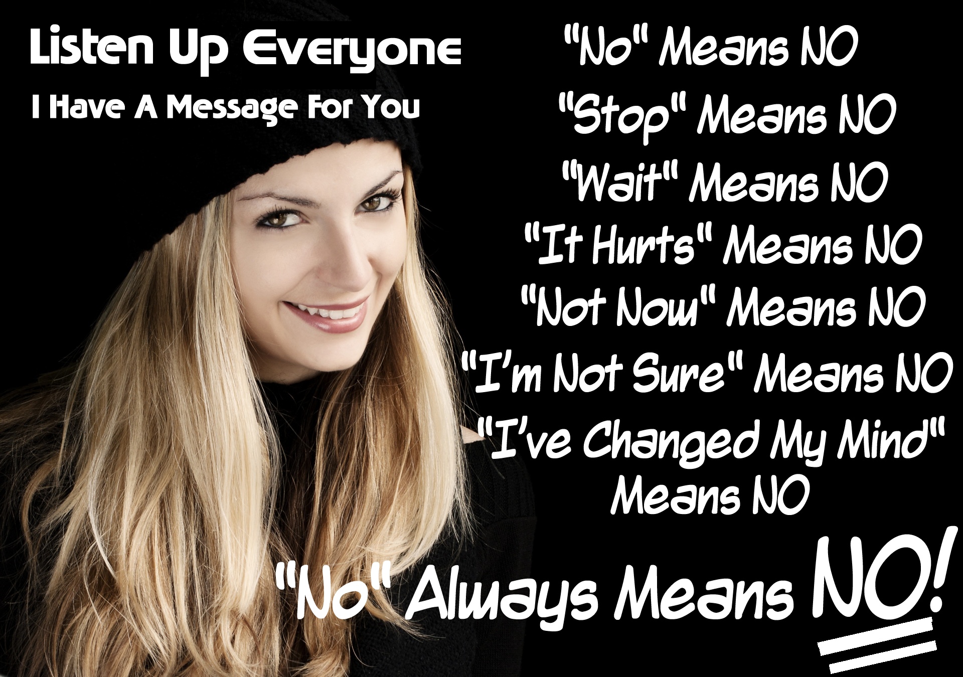 no or stop always means no